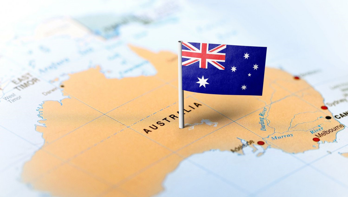 Australia on the World map - TOEFL iBT Unavailable as English Language Test