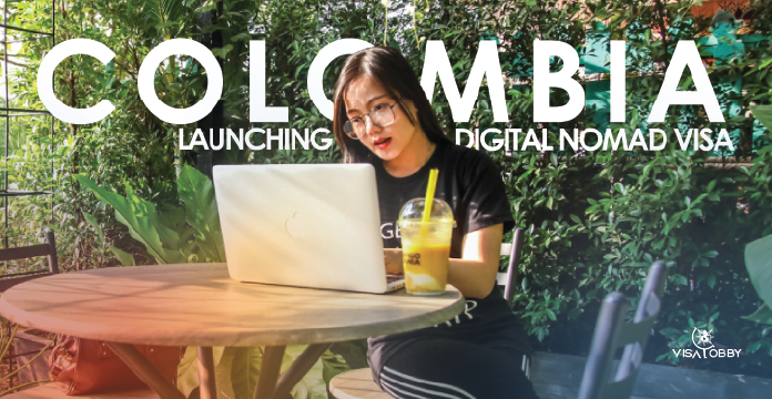 A woman sitting on chair and using laptop - Colombia Launching Digital Nomad Visa