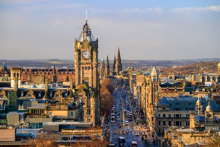 An aerial view of Edinburgh - UK Indefinite Visa and Citizenship.