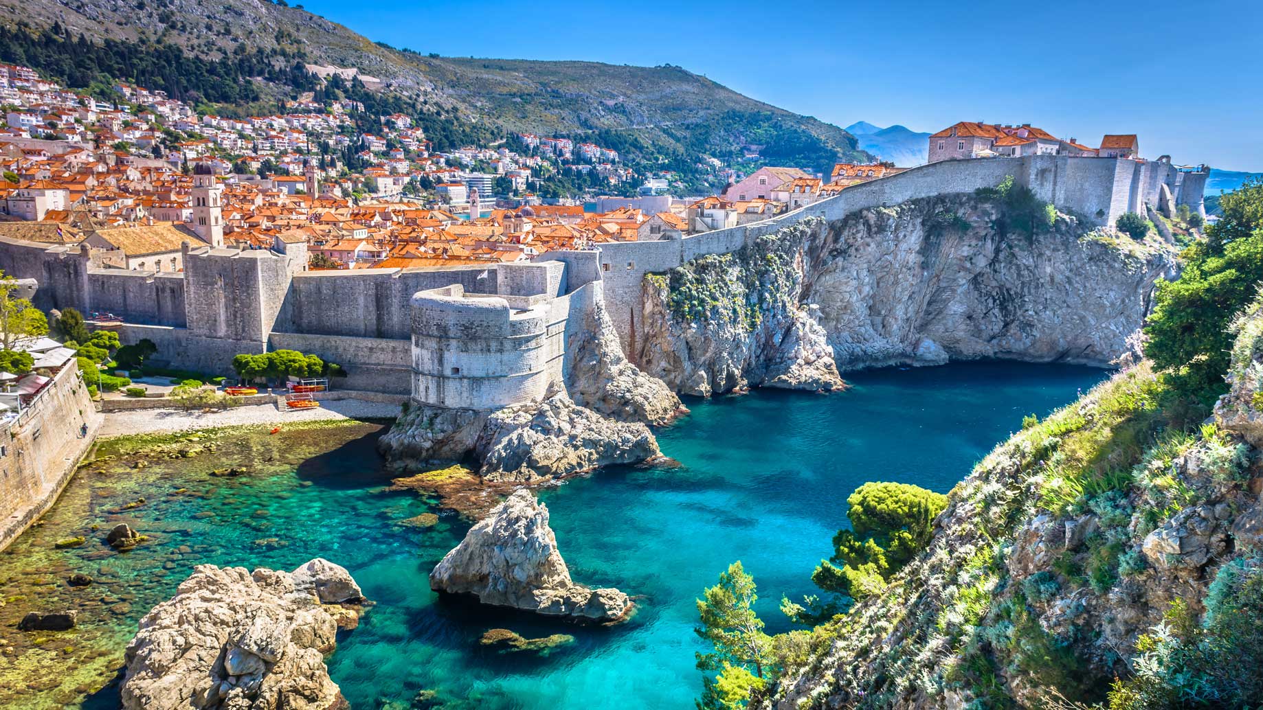 An aerial view of Dubrovnik, Greece - Croatia among the most desirable places in the EU