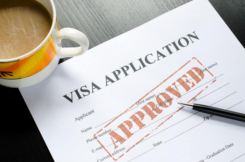 A visa application form with approval stamp on it - Digital Nomad Visa Spain