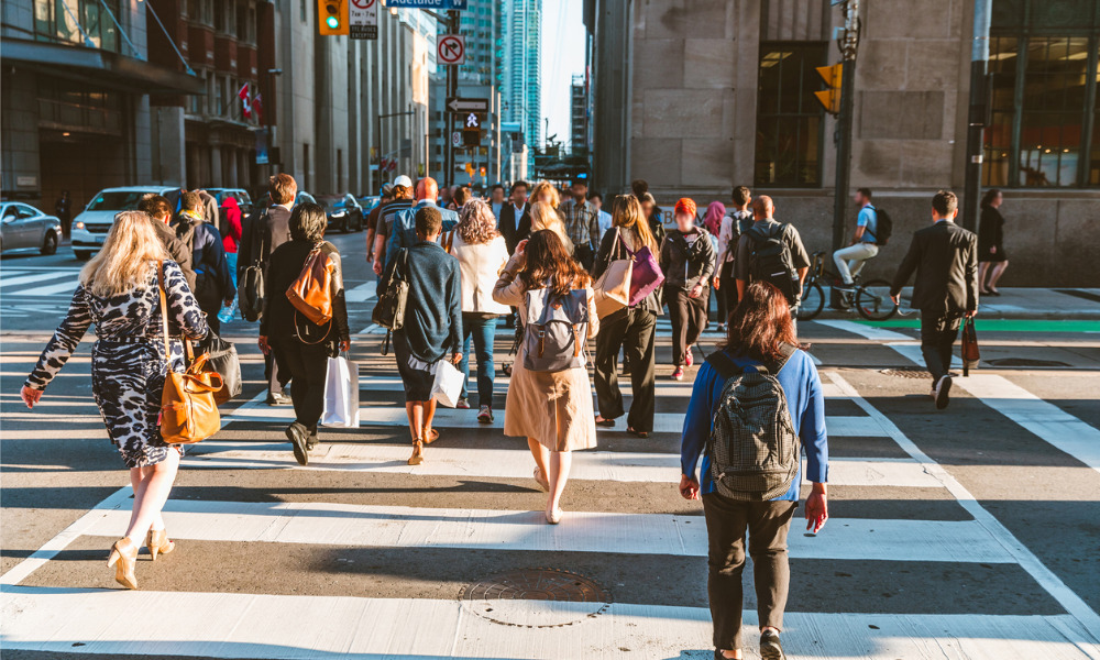 People walking on a street in Canada - Immigration, Population Growth and Workforce in Canada