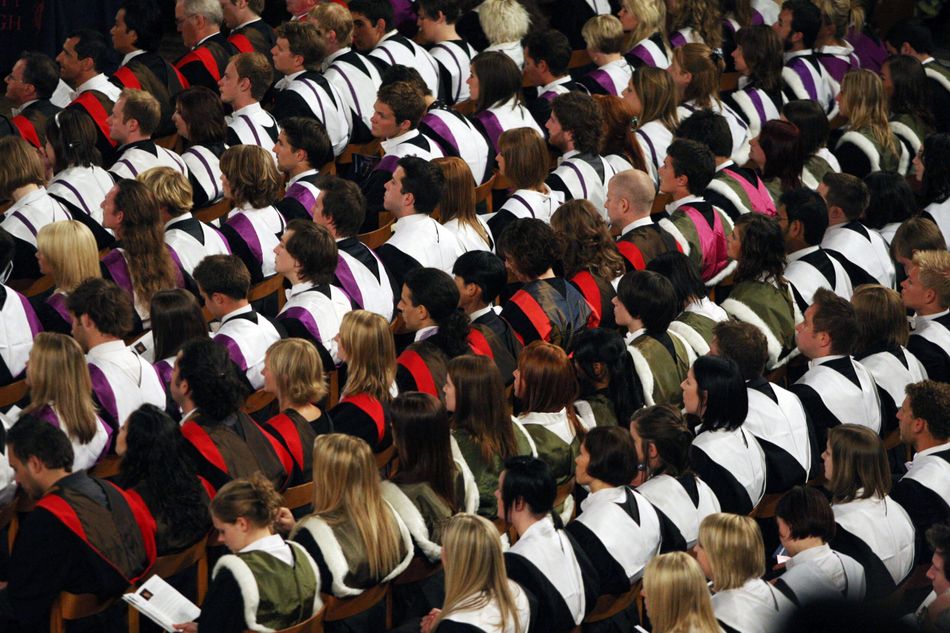 An image showing a large number of university students - Foreign Students Accused of Manipulating UK Visa